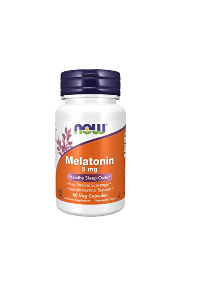 Now Foods ميلاتونين 5 ملغ 60 كبسولة نباتية
