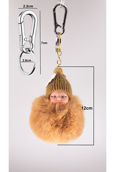 shop Χαριτωμένο βελούδινο μπρελόκ Sleeping Baby – Τσάντα και στολίδι αυτοκινή...