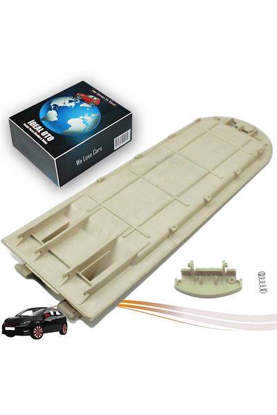 İDEAL OTOMOTİV Lower Plastic Refit Set of Armrest Cover for Seat Ibiza 6J (Cream Color)