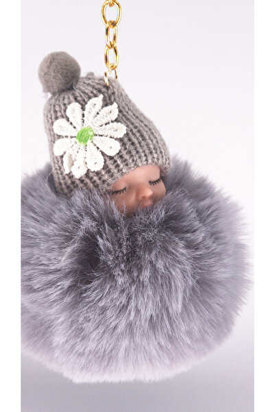 shop سلسلة مفاتيح من القطيفة اللطيفة للنوم - حقيبة دمية على شكل قبعة وزخرفة ل...