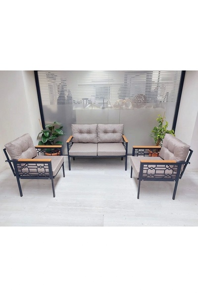 adımshops İnci Balkon-bahçe-kafe Çay Seti Koltuk Oturma Takımı-oturma Grubu