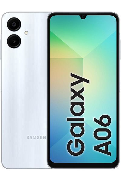 Samsung Galaxy A06 LTE, Android Smartphone, Dual SIM Mobile Phone, 4GB RAM, 128GB Storage, Light Blu