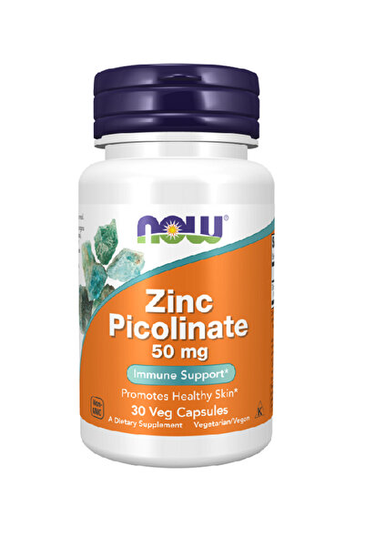 Now Foods بيكولينات الزنك 50 مجم 30 كبسولة نباتية