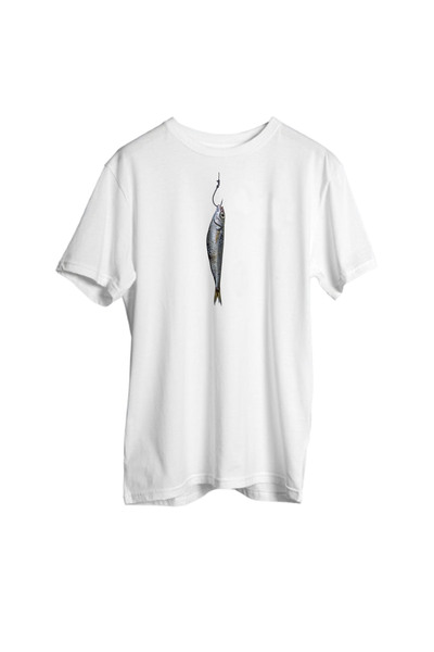 Korefanzin Μπλουζάκι Unisex 100% βαμβακερό Funny Fish Figured New Season Sea Summer Fisherman T-shirts