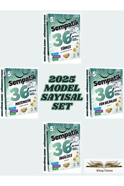 Ünlüler Karması 5.Sınıf Sempatik 36 Haftalık Kazanım Denemeleri Sayısal Set 4...
