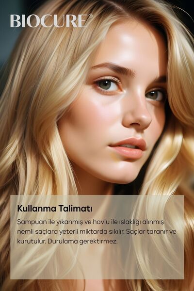Biocure Keratin Collagen Saç Bakım Sütü, Saç Spreyi Hacim, Parlaklık Nemlendirme Kolay Tarama 250ml.x2 Adet