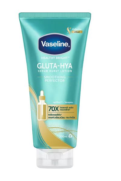 Vaseline Gluta Hya Serum Burst Lotion Smoothing Perfector 300ml.