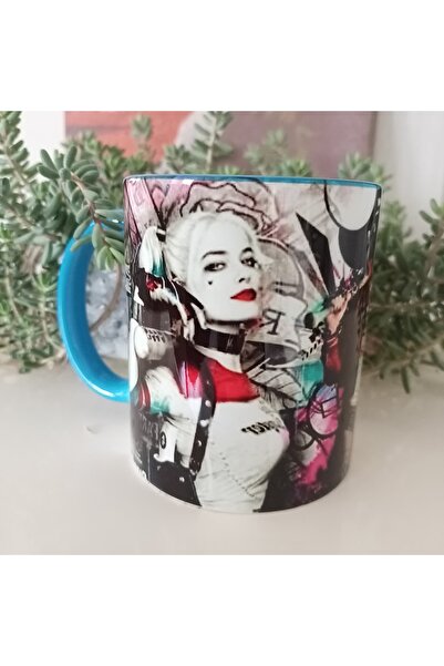 Mugs and love Harley Quinn büyük boy porselen kupa