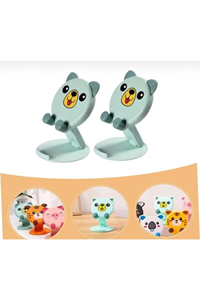 btm home Sevimli Hayvan Figürlü 1 Adet Masa Üstü Cep Telefonu Tutucu Cep Tele...