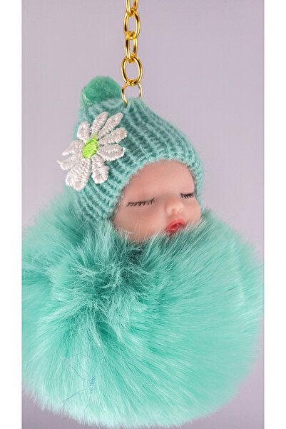 shop Breloc drăguț de pluș pentru bebeluș adormit – geantă pentru păpuși și o...