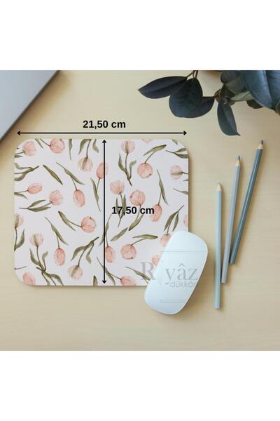 riyaz Bahar Çiçeği - Dikdörtgen Mouse Pad, 17,5 cm x 19,50 cm