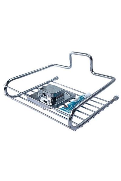 SİHİRLİ AYAKLAR Adhesive Bathroom Set: Shower Shelf, Soap Dish, Metal Set, Showercabin and Shampoo Holder Organization