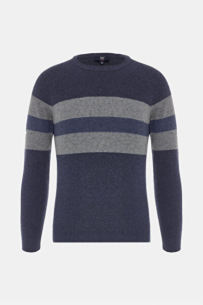 W Collection Gray Crew Neck Long Sleeve Sweater