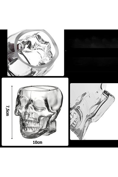 Transformacion Skull Glass Cocktail Glass - 720275