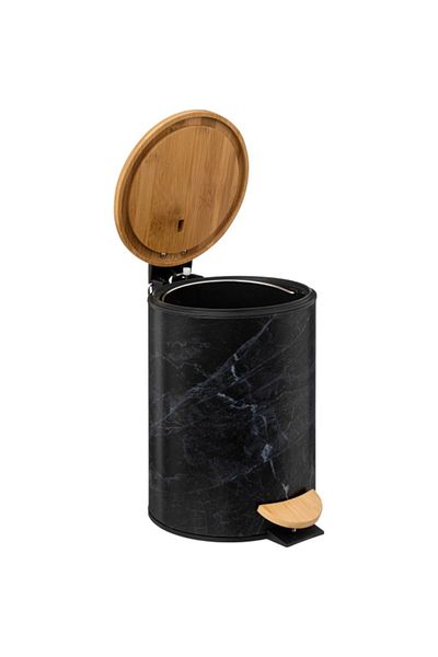 Five Simply Smart Lea Marble Effect Glossy Pedal Bin 3Liter