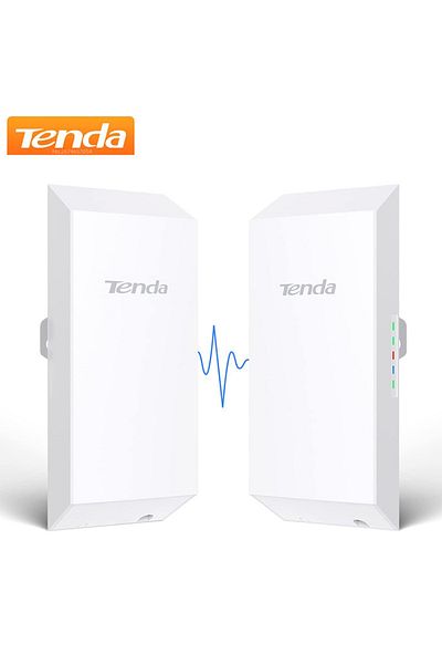 Tenda Eu plug 2pcs with box Tenda O1 Outdoor Access Point 300Mbps Long Range Smart Manage Router CPE 2.4GH