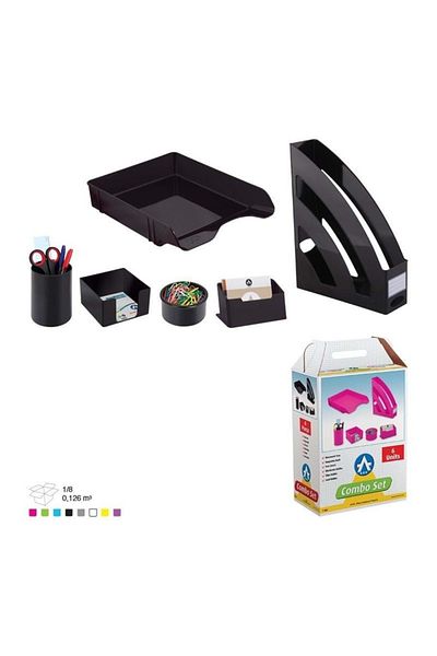 3A Ark Combo Office Set 6 Pieces Black
