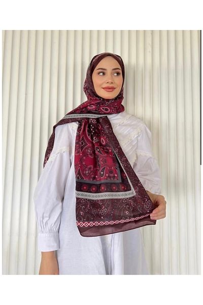Misa Ethnic Voile Papillon Pattern Shawl