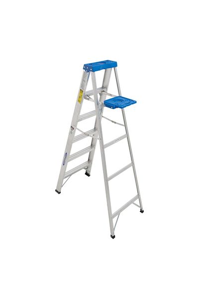 WERNER Durable and Reliable Slip Resistant High Quality Aluminium 6 Step Ladder