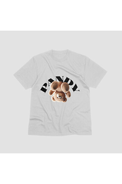 pandy Μπλουζάκι Unisex Pandy Teddy Bear με στάμπα με κοντό μανίκι