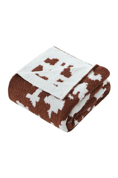 Mezoe Printed Soft and Luxurious Feather Knit Jacquard Throw
