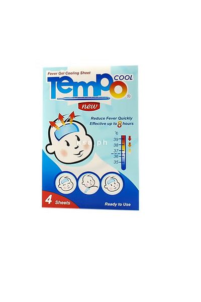 Tempo صفائح تبريد جل الحمى مكونة من 4 قطع