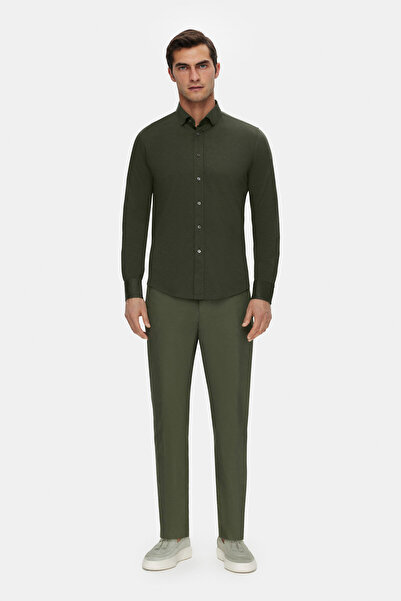 Vakko Linen Cotton Jersey Sports Shirt