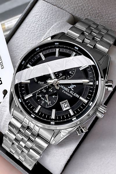 Daniel Klein Exclusive Men Wristwatch 3 Atm Waterproof Gumus Color Steel Band Gift Bracelet Dke2117C4