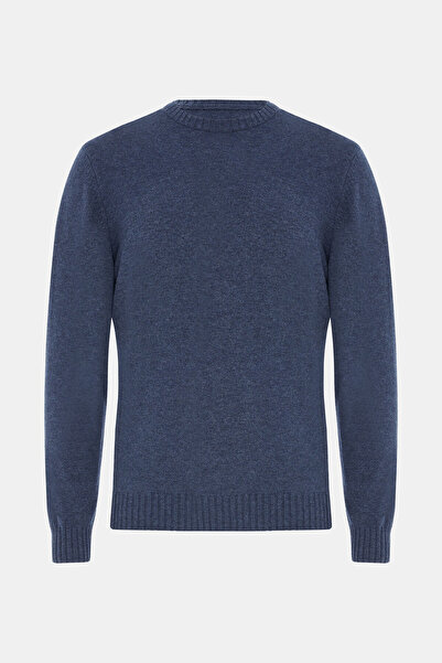 W Collection Indigo Crewneck Long Sleeve Sweater