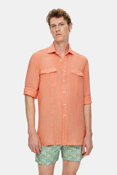 Vakko Linen Sports Shirt