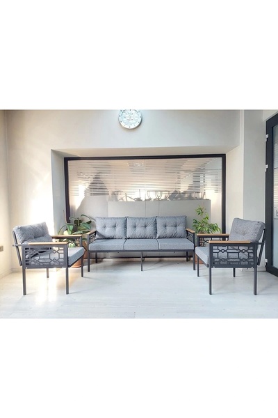 adımshops İnci Balkon-bahçe-kafe Çay Seti Koltuk Oturma Takımı-oturma Grubu Çstakımlazer