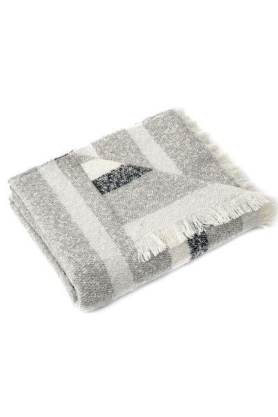 Mezoe Stripe Pattern Soft and Luxurious Yarn Dyed Woven Throw