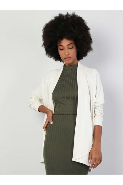 Colin's Regular Fit Women's White Cardigan