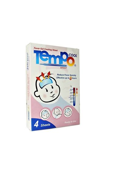 Tempo ورقة تبريد جل الحمى