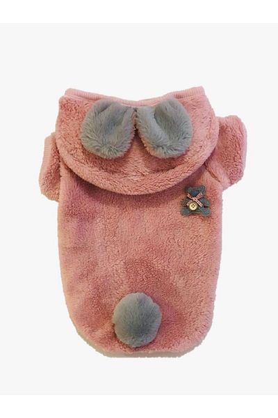 GedyCo Powder Pink Premium Plush Small Breed Dog Sweatshirt (SEE DOGS BETWEEN 1.5 KG - 8 KG)