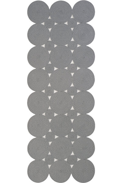 Cool Halı Luke 515 Gri Yolluk Uzun Halı Antre Hol Koridor Halısı Hasır Dokulu...