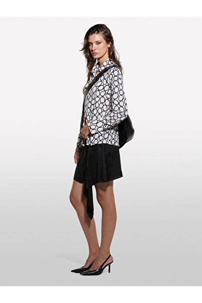 Sisley Cămașă cu mânecă lungă, cu mânecă lungă, cu imprimeu integral, pentru femei