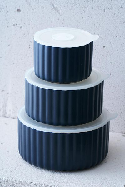 ACAR Blush 3-Piece Storage Container with Lid - 10/13/15 cm