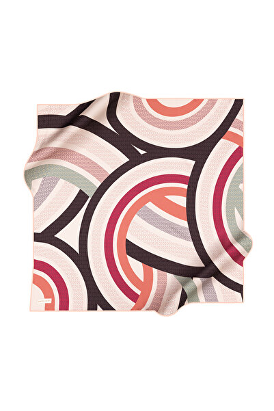 Pierre Cardin Eșarfă din satin crepon Pierre Cardin cu modele geometrice