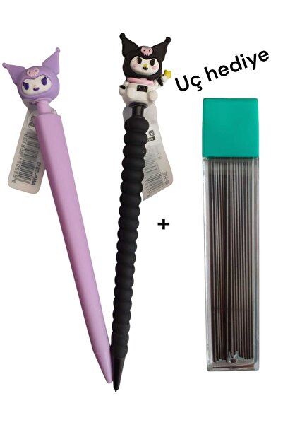 Belkıss kuromi uçlu kalem 0.7 tırtırlı ve üçgen model 2 adet(uç hediye)