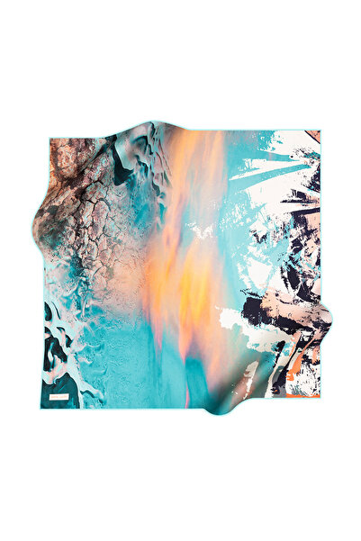 Pierre Cardin Шарф з креп-сатину Pierre Cardin з малюнком у вигляді пензликів