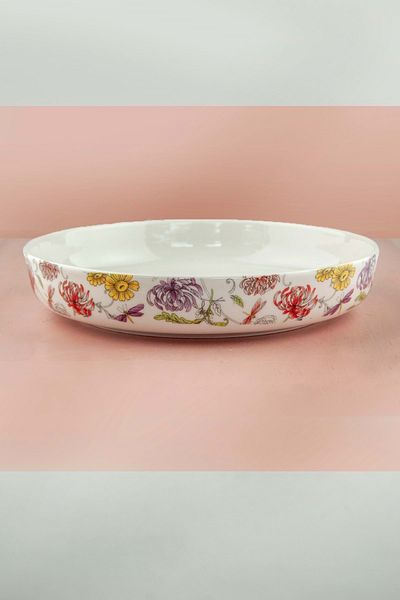 Bursa Porselen Dekor Secret Garden Oversized Porcelain Salad Bowl