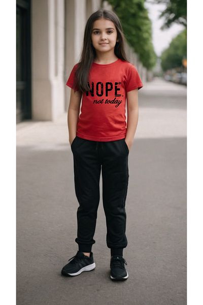 uyguntarz Unisex Nope Not Today Zestaw dresowy z nadrukiem