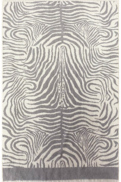 Lucy and Home Tigre, 100% Cotton Jacquard Leopard Patterned 2-Piece Towel Set 60X100Cm