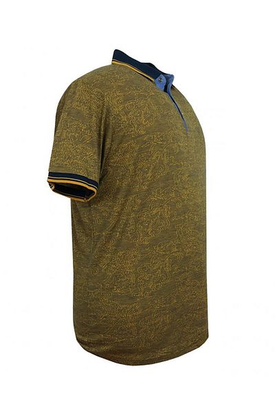 tambattal Tricou Rugatchi Plus Size Jacquard Polo Gât 3XL