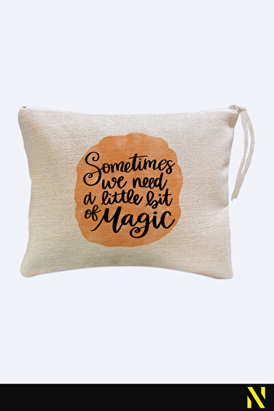 nilizma A Little Bit of Magic Patterned Linen Handbag