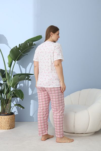 BEYAZTOPTAN Quality Bamboo Short Sleeve Oversize Pajama Set