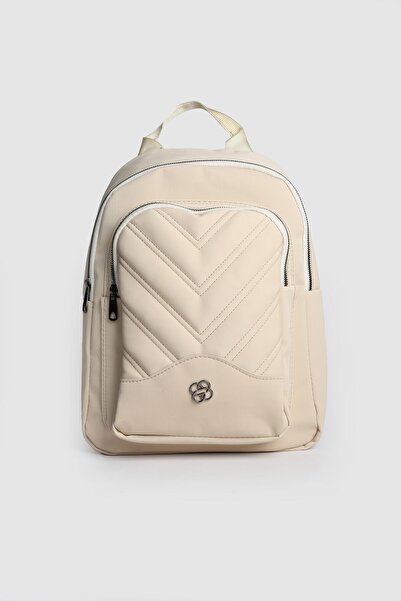 La La'Graccio Paris La'Graccio Paris Γυναικεία κρέμα σατέν σακίδιο πλάτης Obe