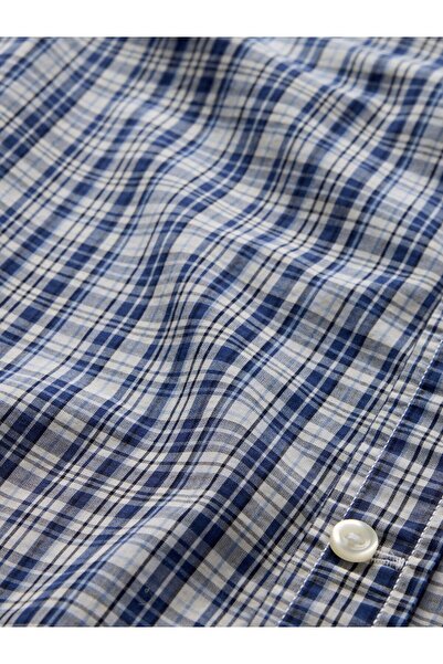 GAP Erkek Mavi %100 Organik Pamuk Poplin Western Gömlek