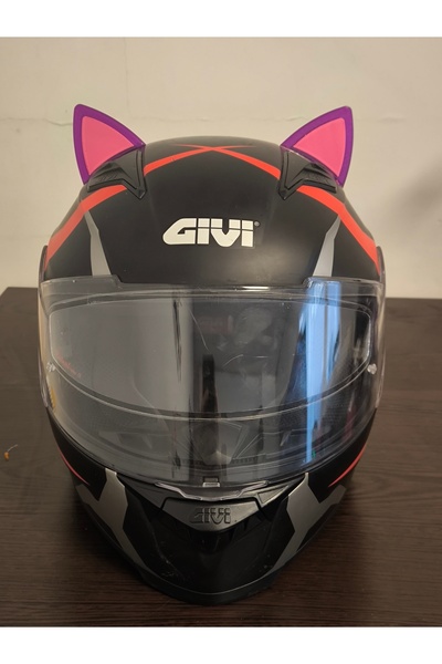3dfabrick Kedi Kulağı Çift Renk -KASK SÜSÜ